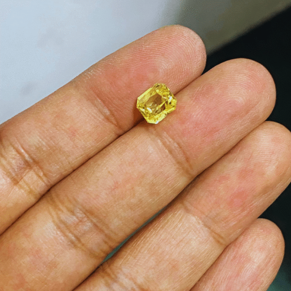 2.65 Ct Unheated Vivid Yellow Sapphire