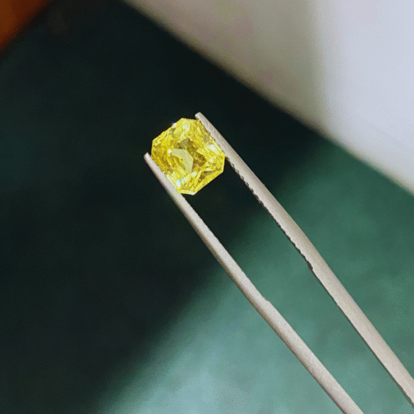 2.65 Ct Unheated Vivid Yellow Sapphire