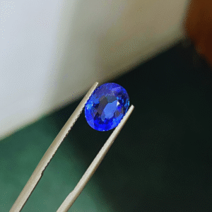 3.30 Ct Unheated Vivid Blue Sapphire