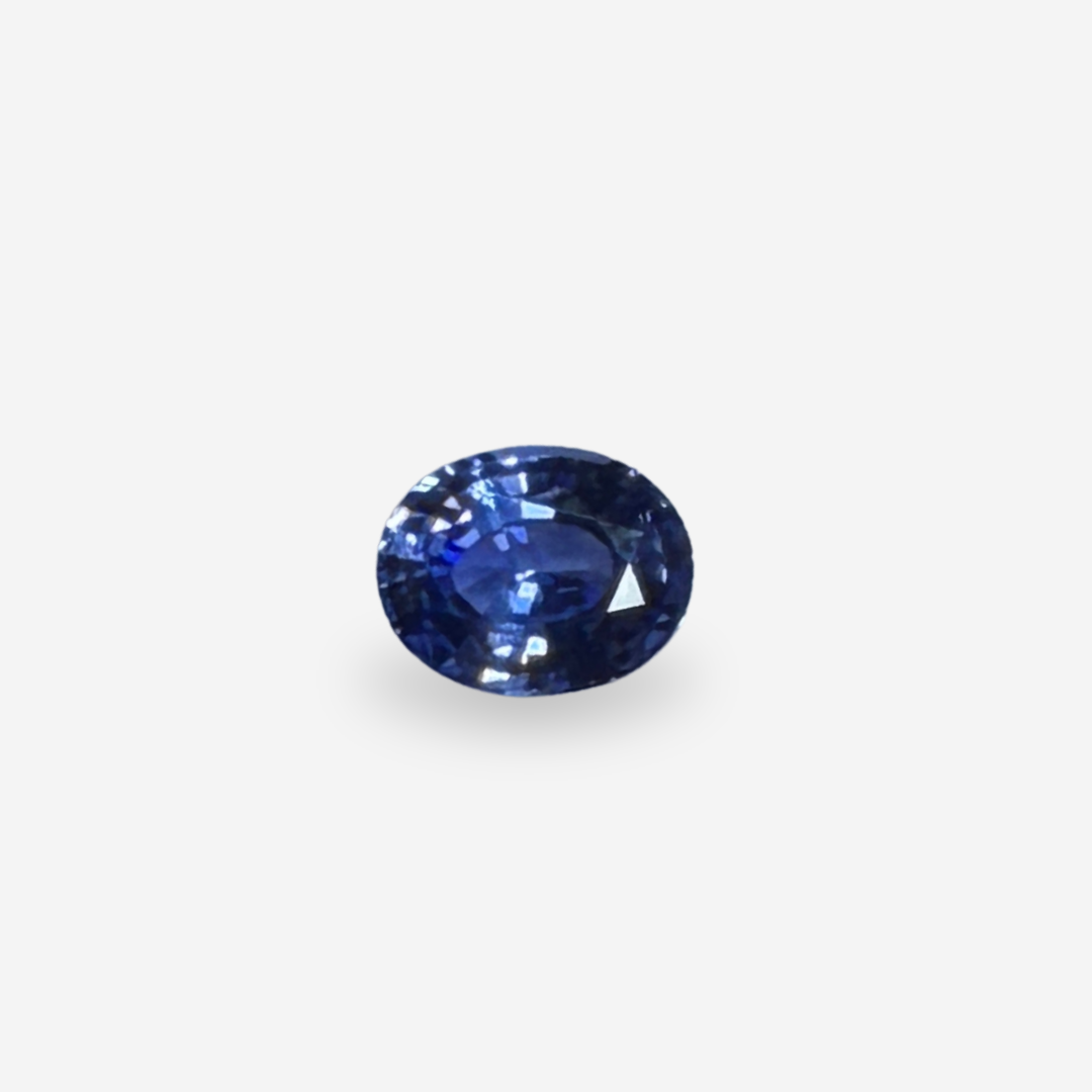 0.71 Ct Unheated Oval Blue Sapphire
