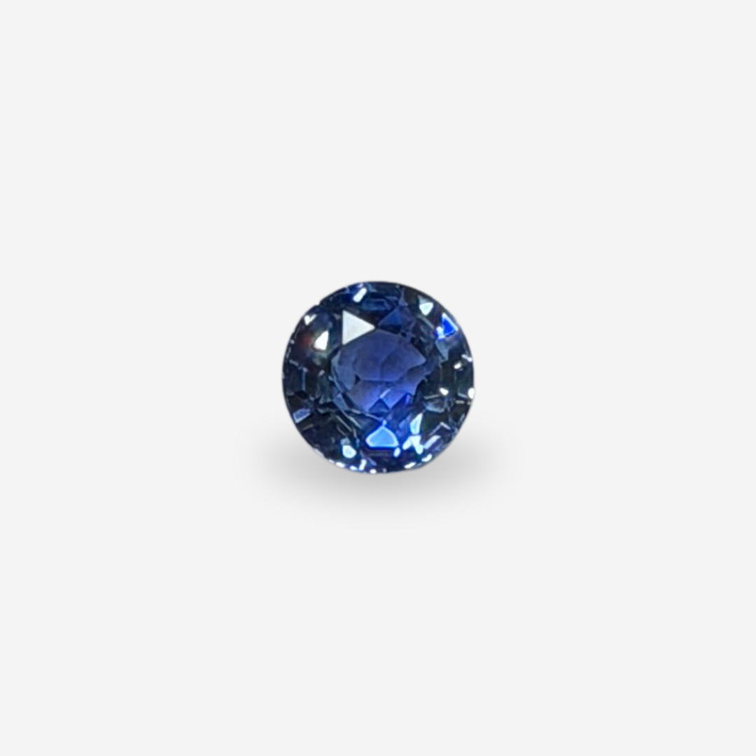 1.11 Ct Round Blue Sapphire