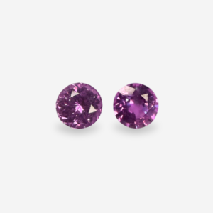1.69 Ct Round Pink Pair