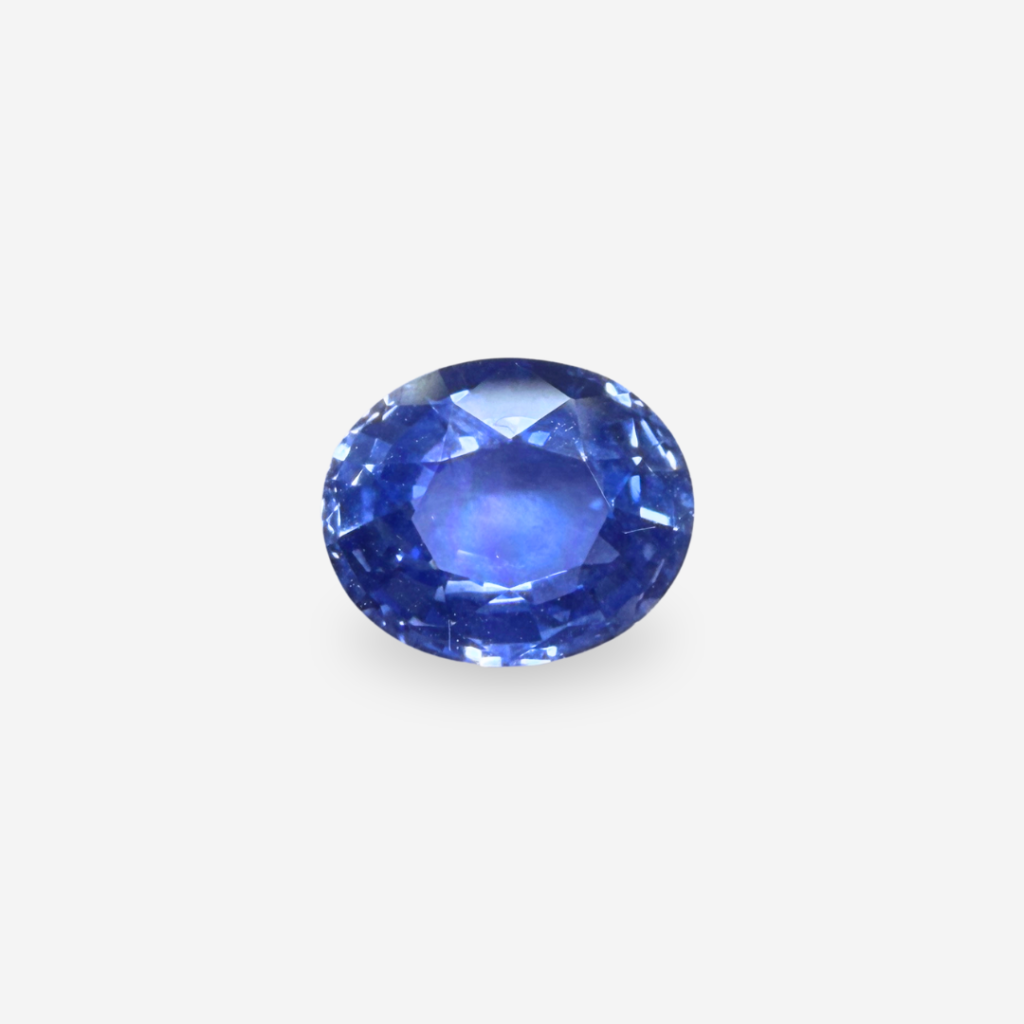 2.95 Ct Unheated Blue Oval