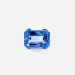 6.73 Ct Heated Octagon Blue Sapphire