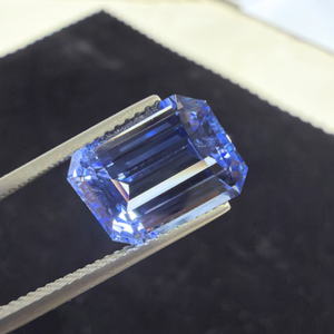 6.73 Ct Heated Octagon Blue Sapphire