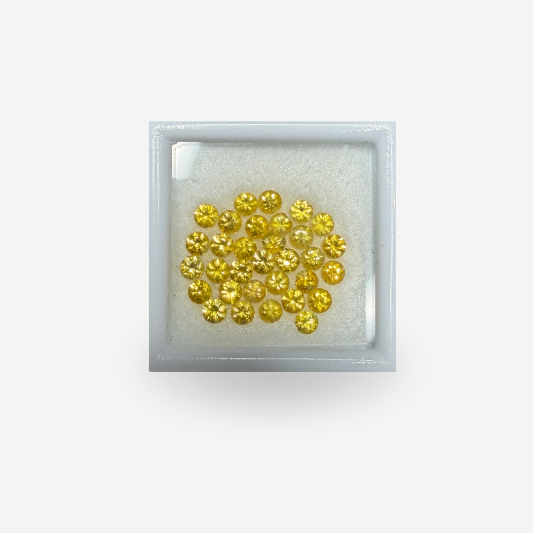 2.5 mm Calibrated Yellow Sapphire